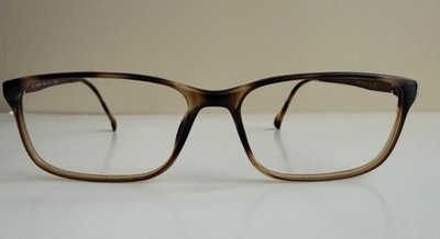 Stepper SI-20027  Eyeglass Frame Brown Fade Titanium Plastic  54 14 135 Used