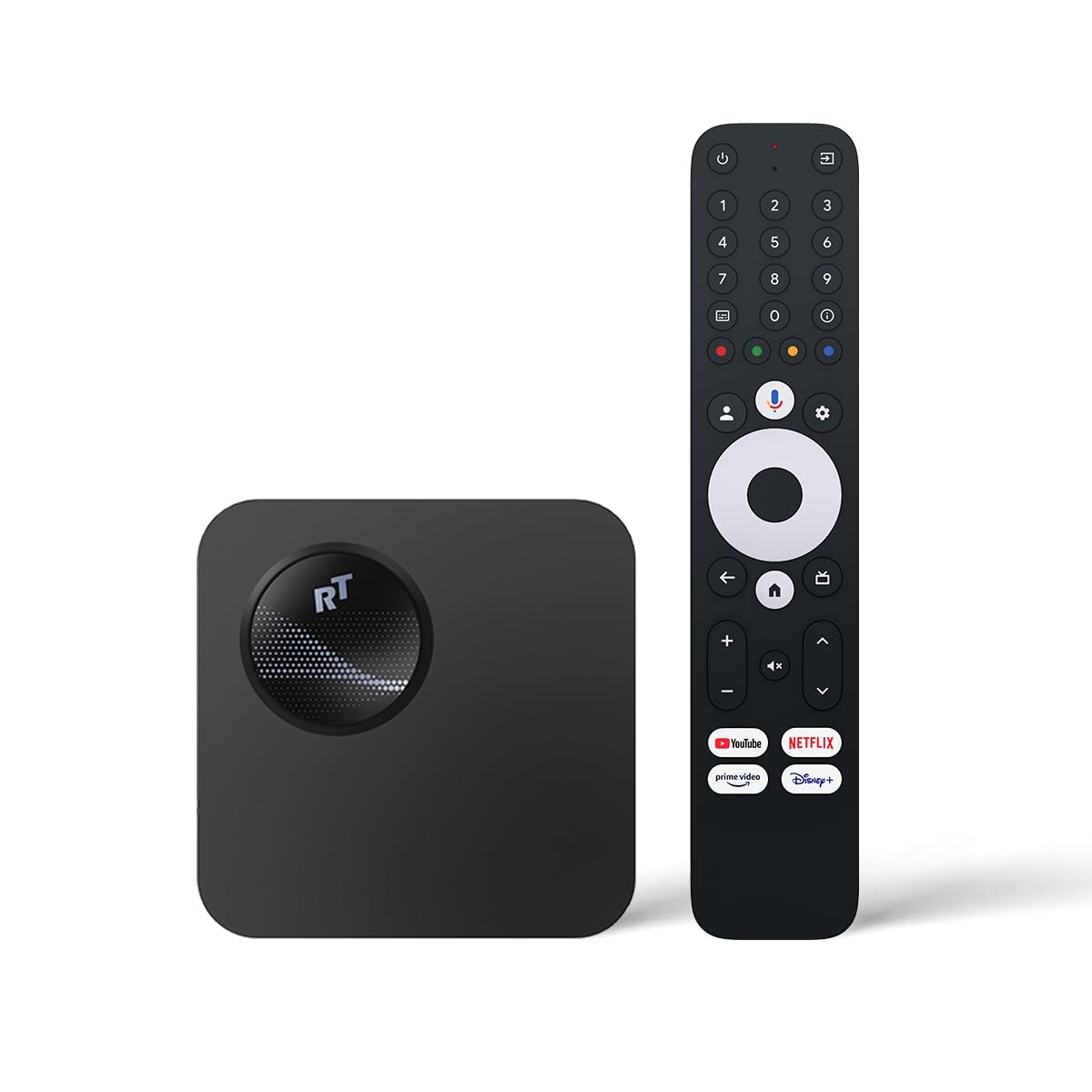 RockTek GX1 UHD Streamer - Google TV 4K Streaming Player, HDR, Black 
