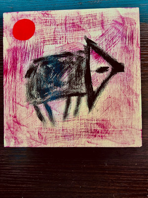 e9Art 8x8 'and he wondered what adventures still lay before him . . .' outsider