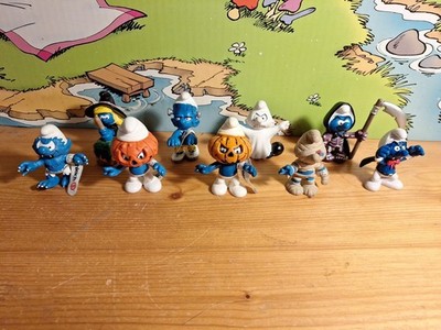 Schlümpfe Schlumpf Halloween Komplettsatz  Smurf + Kürbis VARIATE!!! RAR 