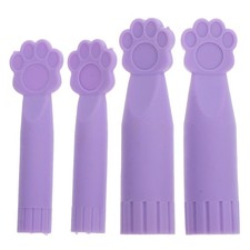 Reusable Lavender Needle Stoppers 4Pcs Tpr Knitting Point Protectors
