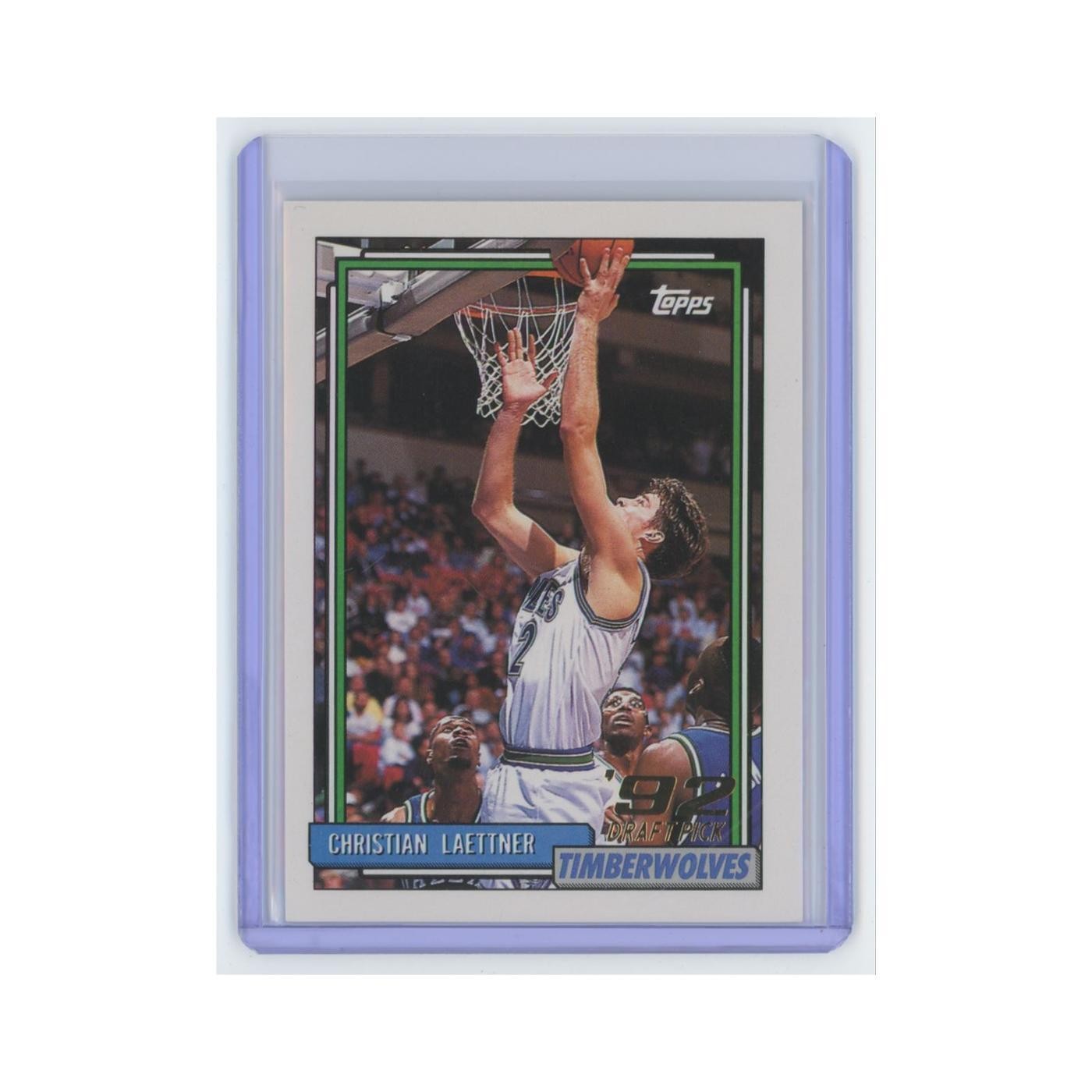 Christian Laettner Rookie 1992 Topps #334 Minnesota Timberwolves NM