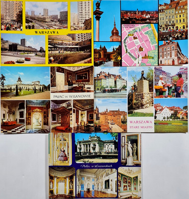 Postkarten Lot 5 x WARSCHAU Warszawa Ansichtskarten Polen ungelaufen Poland Card