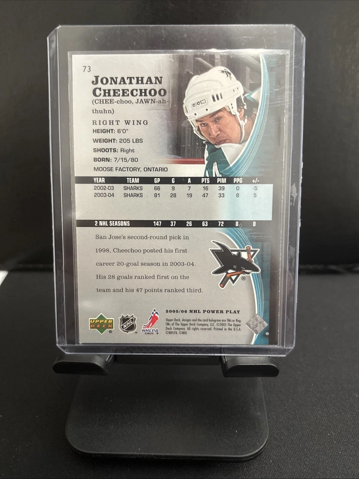 2005-06 Upper Deck Power Play - Jonathan Cheechoo #73 - Image 2 of 2