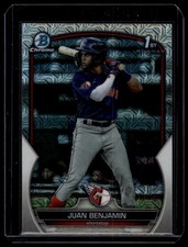 2023 Bowman Chrome #BCP-151 Juan Benjamin Prospects Mojo Refractor