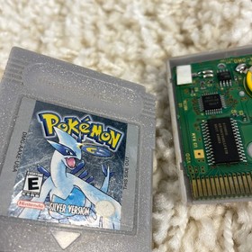 Pokemon Silver Version (Nintendo Gameboy Color, 2000) GBC Authentic New Battery