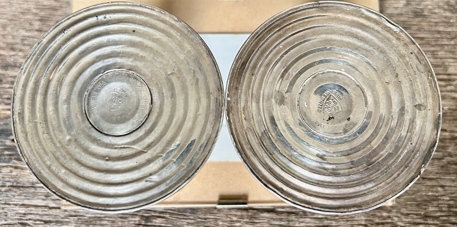 Vintage National Silver Sterling Candle Holders ~ Weighted Base