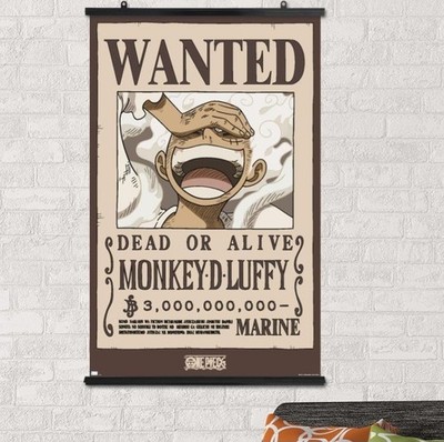 Monkey D. Luffy Official Wanted Poster 22.375''x34'' One-Piece NEW