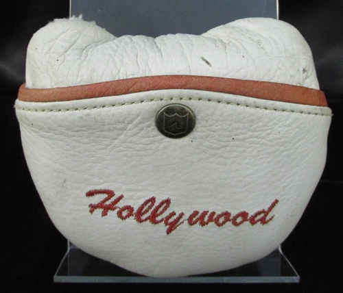 Hollywood Leather Putter Head Cover ⛳️ Wool Lined, Snap Closure