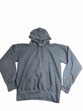 Hanes Ultimate Cotton Hoodie Mens Small Gray Fleece Pullover Sweatshirt