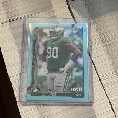 2025 Topps Chrome Football - Jordan Davis Aqua /299 - Eagles