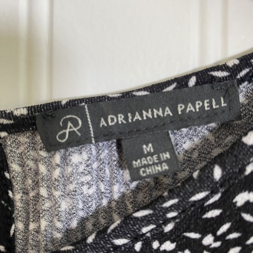 Adrianna Papell Womens Top Size M Long Sleeve Career Office Lightweight Artsy - Picture 4 of 11