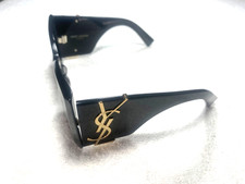 Saint Laurent SL M119 BLAZE-001 Black Gold YSL LOGO Cat Eye AUTHENTIC Sunglasses