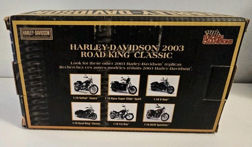 Maisto #36939 Harley Davidson 2003 Road King Classic Die Cast 1:18 - Picture 3 of 5