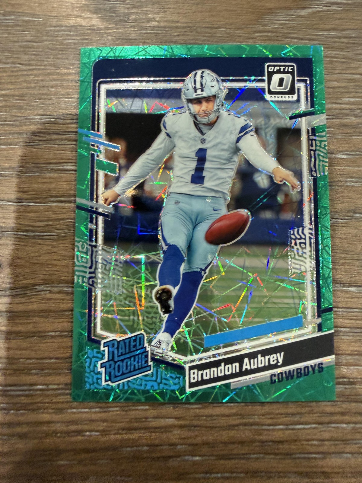 2023 Donruss Optic #226 Brandon Aubrey Green Velocity