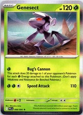 Genesect 008/094 Rare Phantasmal Flames Pokemon Holo NM
