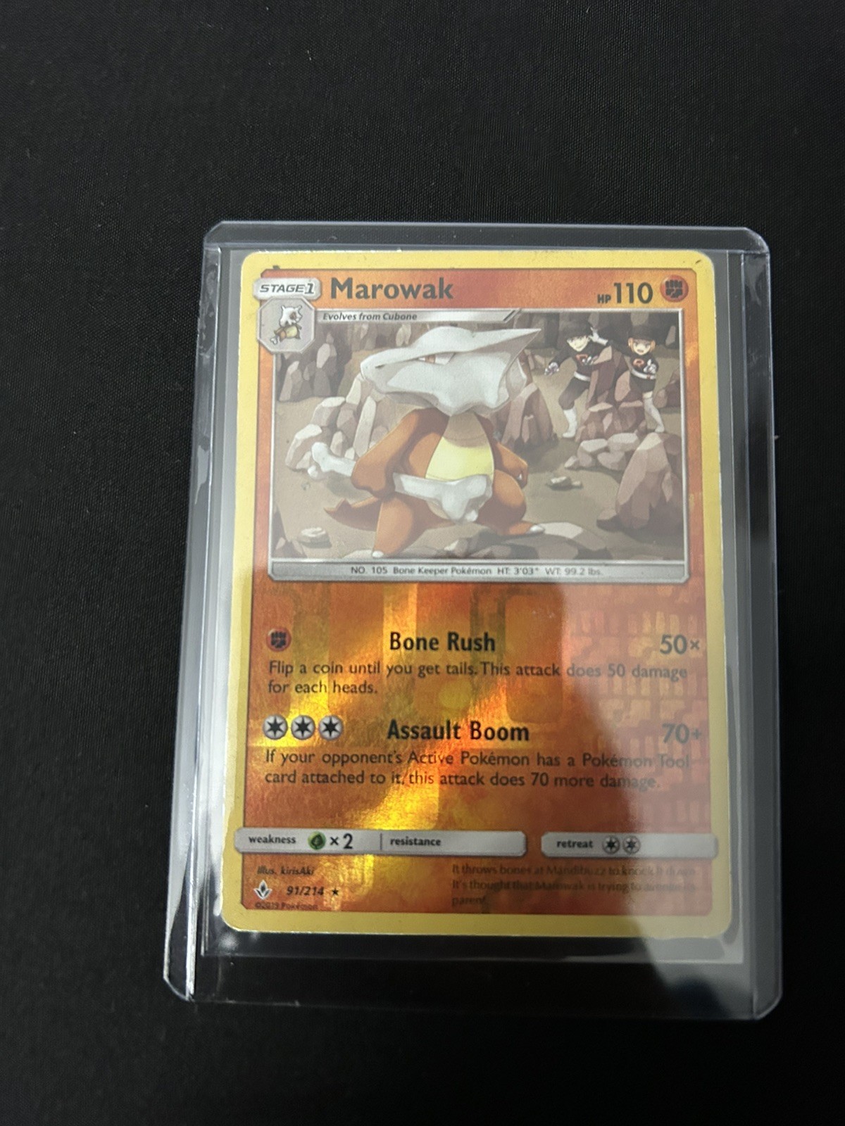 Marowak 91/214 Sm-Unbroken Bonds Reverse Holo