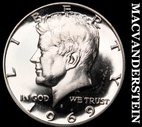 1969-S Kennedy Half Dollar- Silver- Choice Gem Proof Luster No Reserve #i9444
