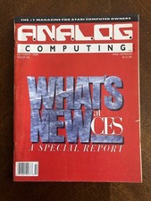 Analog October 1988, No. 65 Vintage Atari Computing Magazine 