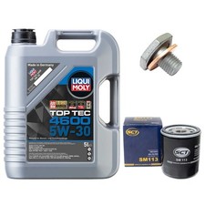 L'Huile De Moteur Set Filtres 5W-30 5 Litre + Bouchon pour Citroen Jumpy Peugeot