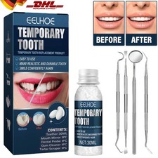 Set provisorischer Zahnersatz Temporärer Zahn Reparatur Lücke Füllung Cosplay DE