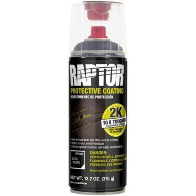 U-POL Raptor 2K Bedliner Aerosol, Protective Coating, Spray-On Truck Bed Line...