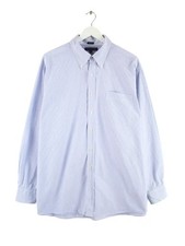 Tommy Hilfiger Regular Fit Stripe Shirt Blue XXL Mens