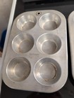 Vintage Worthmore Aluminum 6 Count Muffin Cupcake Tins Made In USA Lot Of 2 — photo 3