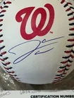 JAMES WOOD WASHINGTON NATIONALS TEAM STITCH ROMLB RARE SIGNED BASEBALL JSA COA