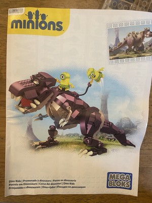 Mega Bloks Minions Dino Ride Building Set. 421 pcs. 5 yrs NEW - NO BOX