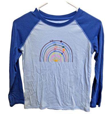 GIRLS THERE ABOUTS SOLAR SYSTEM RAINBOW SHIRT TOP SIZE 10 12