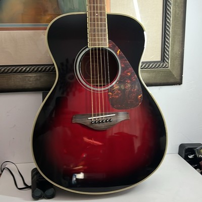 Yamaha FG720S Acoustic Guitar In Dust Sun Red | eBay