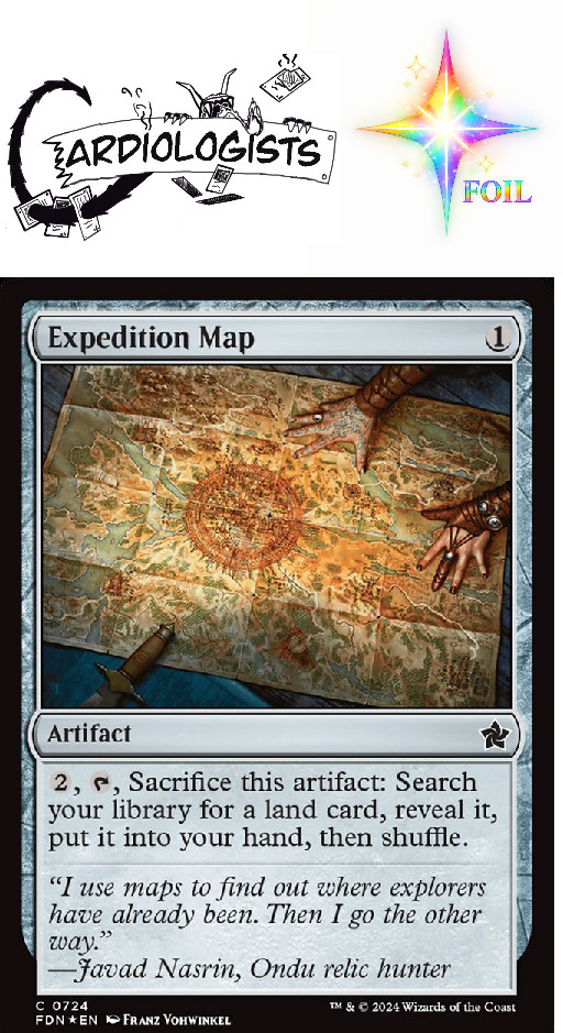 Expedition Map FOIL | Magic the Gathering MTG | Foundations | Common | NM