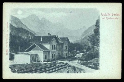 original postcard GSTATTERBODEN with Reichenstein