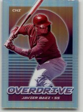 2021 Panini Chronicles Javier Baez Overdrive Holo #1 Chicago Cubs