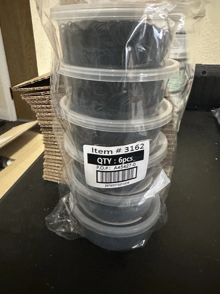 Paquete de 2 bandas de goma Annie 1000ct negras 1/2"" Foto 2 de 4