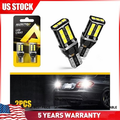 AUXITO T15 912 921 W16W LED Reverse Backup Light Bulbs Super Bright 6000K White