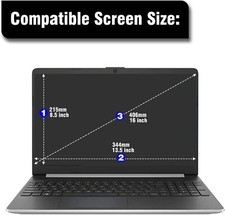Glass Laptop Screen Protector for 16-inch 16:10 HP/Dell/Lenovo/Asu 16" Tempered