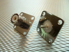 (2) Bird 43 Thruline Meter Wattmeter QC Connectors 4240-050 UHF Female SO239