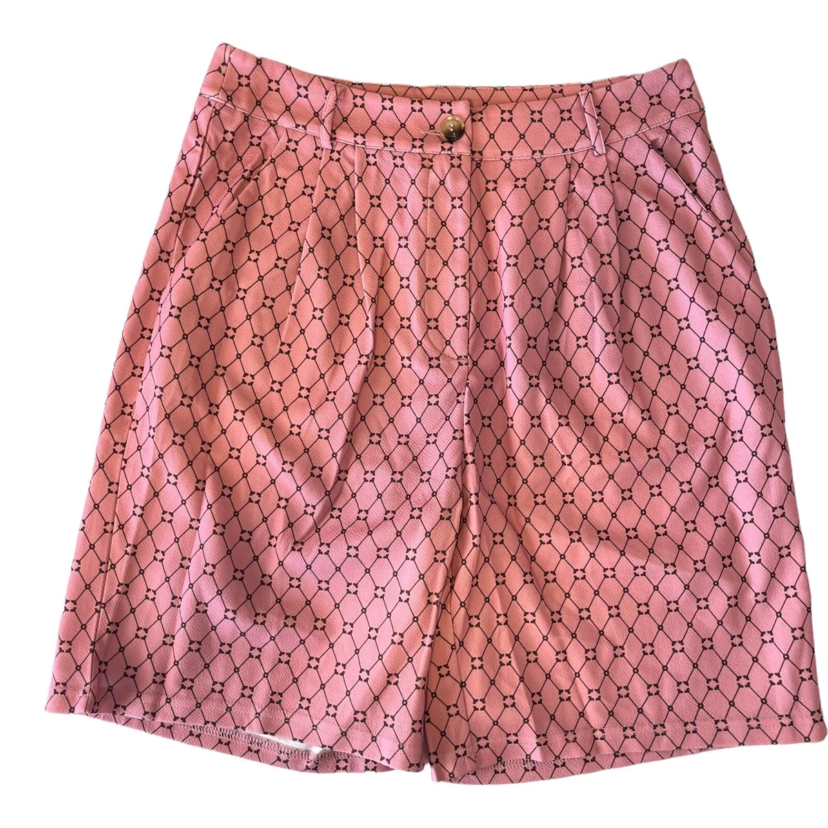 High waisted polyester deals shorts