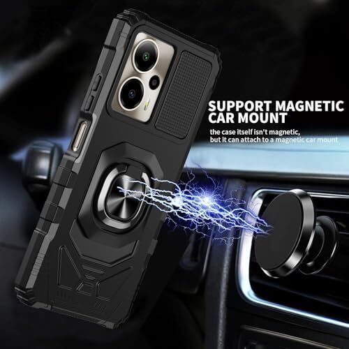 for Cricket Outlast 5G 2024 Case, with Tempered Glass Screen Protector Heavy - Picture 8 of 8