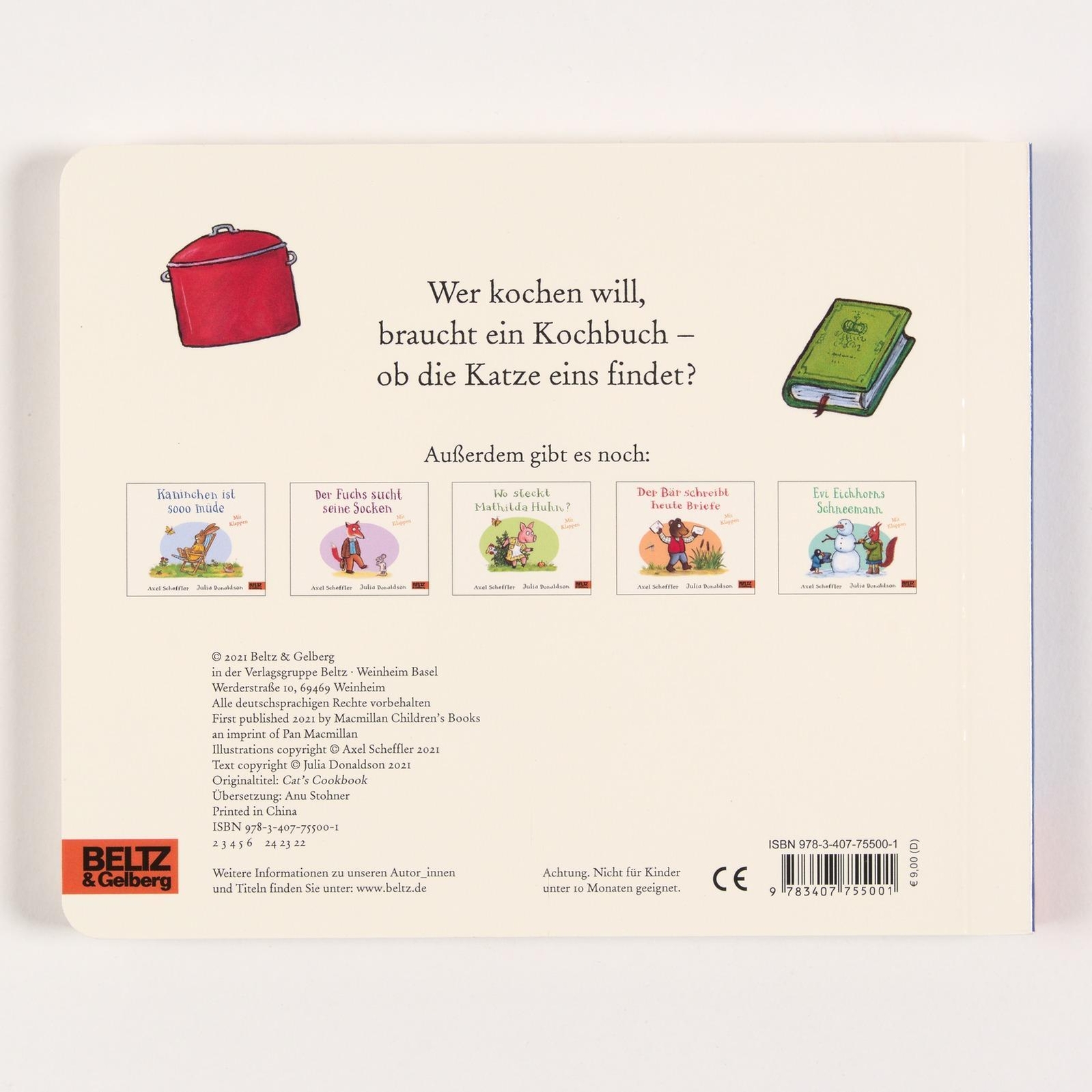Thumbnail - Die Katze Lernt Jetzt Kochen | Vierfarbiges Pappbilderbuch Mit Klappen
