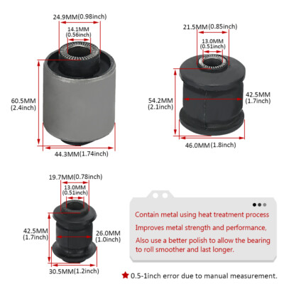 For Toyota 4Runner 96-02 Rear Lateral Upper Lower and Rear Arm