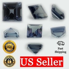 Loose Princess Cut Alexandrite CZ Stone Single Purple Cubic Zirconia Birthstone
