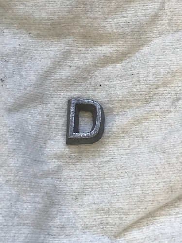 Letters and Numbers 7/16 Cast Aluminum Straight Bold Font price per letter * - Picture 2 of 30