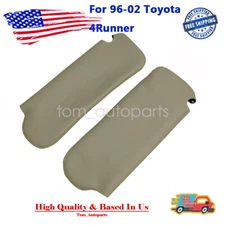 1Pair Sun Visor Replacement Cover Driver Passenger For 96-02 Toyota 4Runner Tan