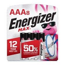 Energizer Max Premium AAA Alkaline Non-Rechargeable Batteries 8 pk Carded