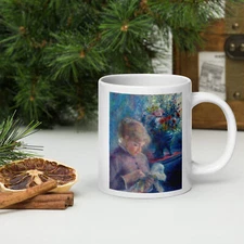 Bright white mug with a beautiful saying that enchants