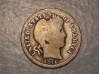 1916 S Barber Dime (Very Attractive)