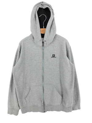 Salamon Herren Annecy Cedex Reißverschluss Grau Kapuzenpullover